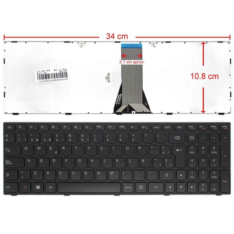 Lenovo Keyboard 25214728 - IdeaPad G50/Z50/B50 Series thumbnail 4