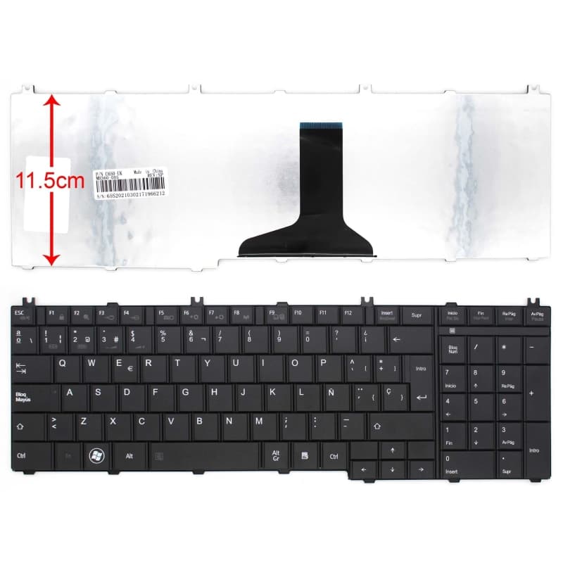 Teclado para Portátil Toshiba Satellite A000077560 - Novo Selado thumbnail 2