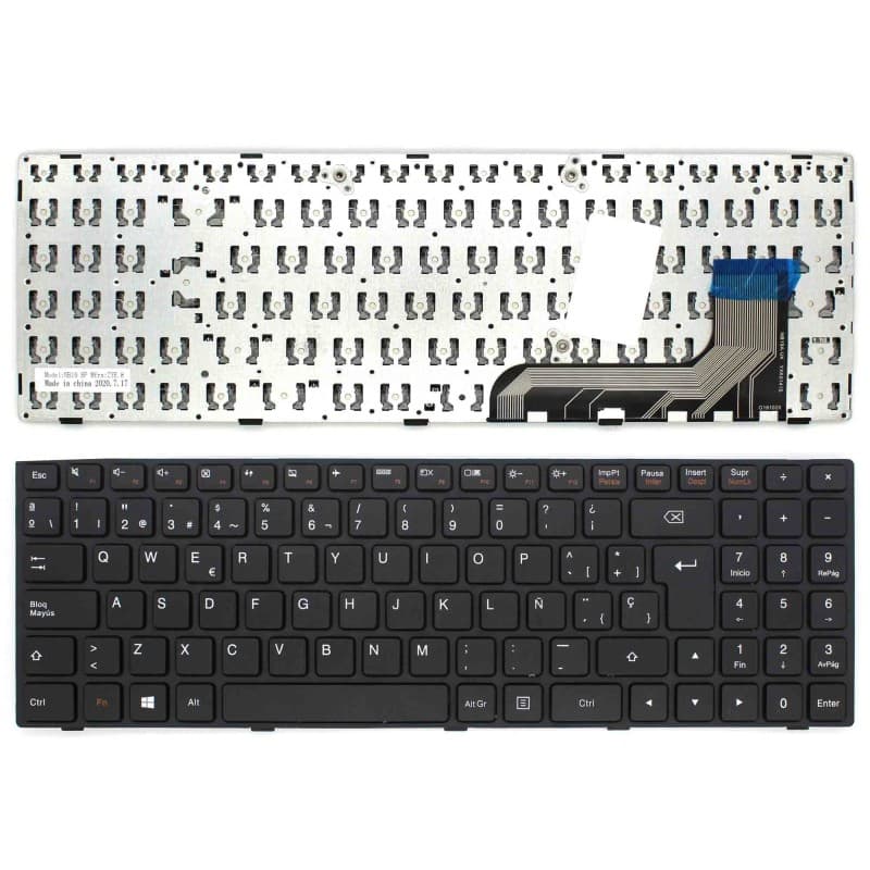 Clavier pour Portable Lenovo Ideapad 100-15 Noir — image 1
