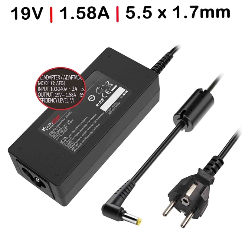 Carregador para Portátil Acer One 19V 1.58A 30W Voltistar — image 1