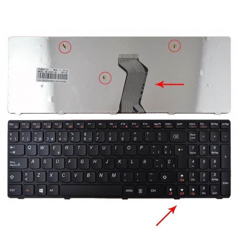 Teclado de Reemplazo para Lenovo G400 G500 G505 G510 G700 G710 — image 1