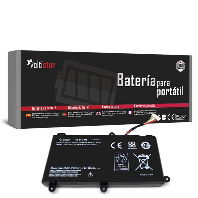 Bateria Voltistar para Acer Predator 15 G9-591 | 14.8V 4400mAh | Novo — image 1