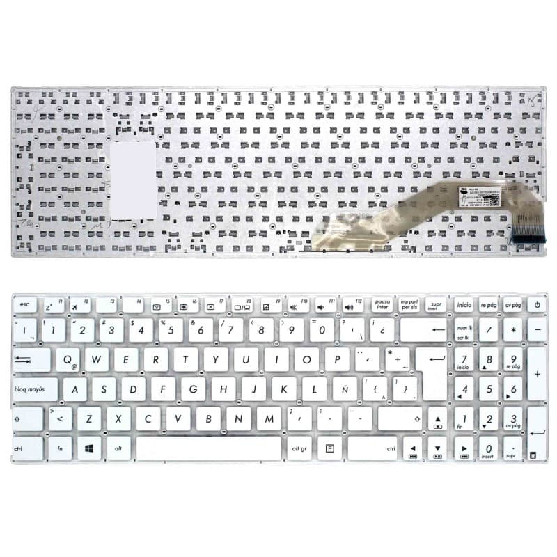 Keyboard for Asus F541 F541S F541SA F541SC F541U F541UA - Latin White — image 1