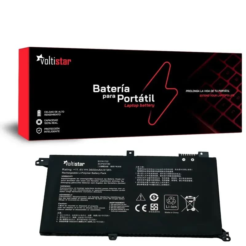 Batterie Voltistar pour Asus X571 X571G X571GD X571GT X571LH X571LI 3600mAh — image 1