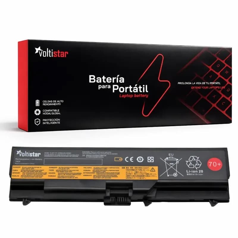 Batería para Lenovo ThinkPad T520 - Voltistar 10.8V 4400mAh — image 1