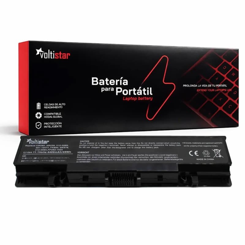 Voltistar Battery for Dell Inspiron 1720 Laptop - 11.1V 4400mAh — image 1