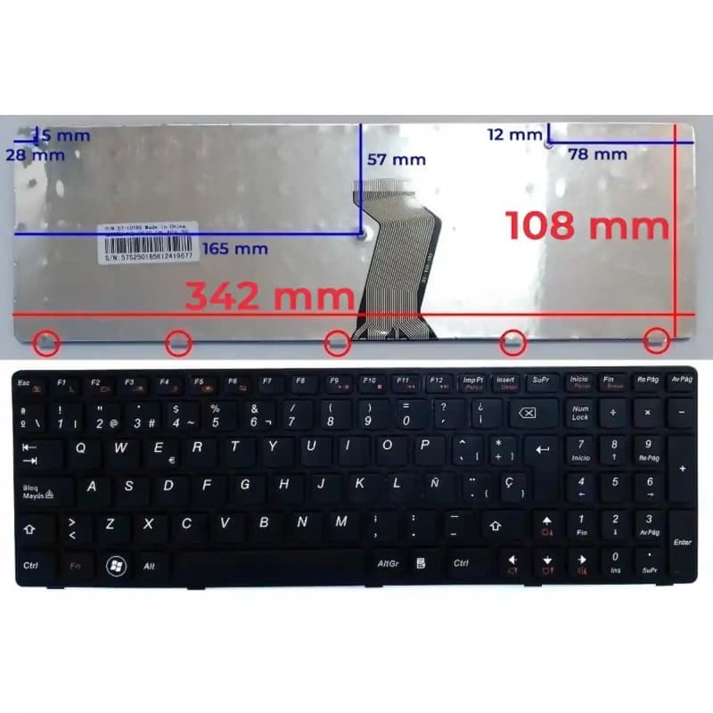 Clavier pour Ordinateur Portable Lenovo G570 G575 Z560 Z565 - Neuf Scellé — image 1