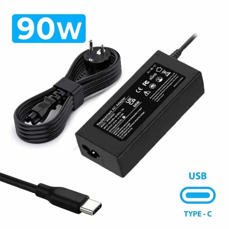 Carregador Compatível USB Tipo-C 90W - 5V-3A / 9V-3A — image 1