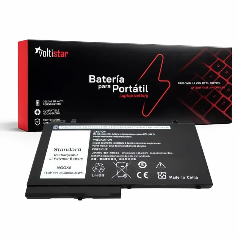 Batería para Portátil Dell Latitude E5250 E5270 E5470 - Voltistar 3000mAh 11.4V — image 1