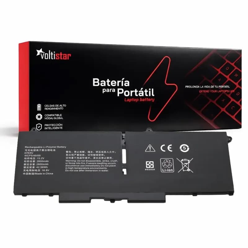 Batterie Ordinateur Portable Dell 8WRCR 01VX5 15.2V 2800mAh — image 1