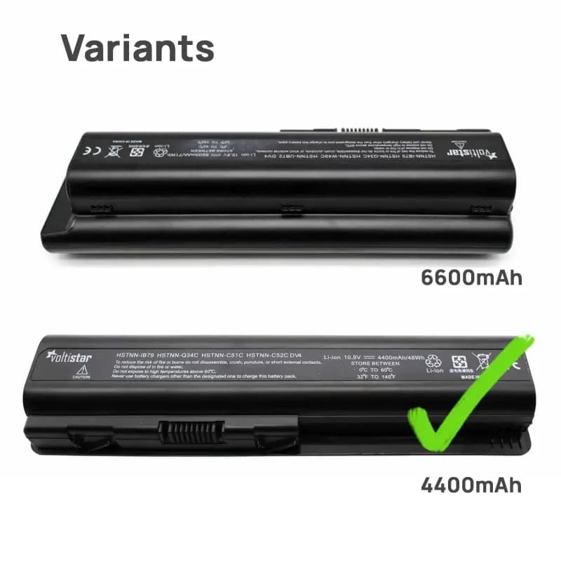 Batterie Voltistar pour HP Pavilion DV4-2113 10.8V 4400mAh thumbnail 6