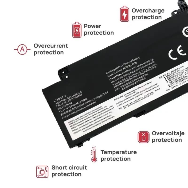 Batería para Lenovo ThinkPad T14S G5 G6 L23M3P75 L23C3P70 L23D3P76 thumbnail 4