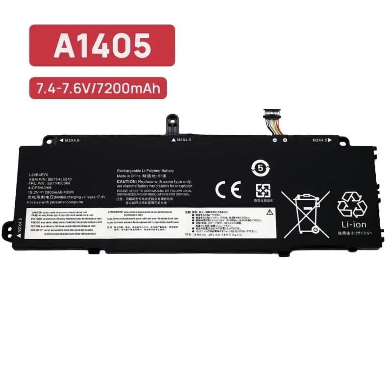 Batería para Lenovo ThinkPad X13 Yoga G4 L22B4P70 15.2V 2800mAh thumbnail 2