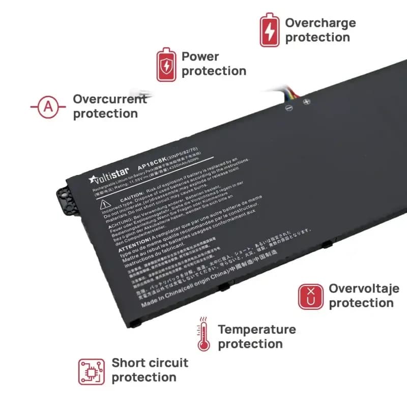Batterie pour Acer Aspire 5 A514-52 / Swift SF314-42 AP18C8K 50Wh Neuf thumbnail 5