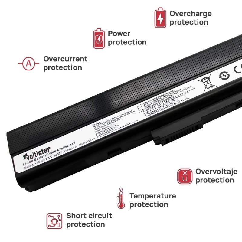 Batterie Voltistar pour Asus K52J 4400mAh 10.8V thumbnail 4