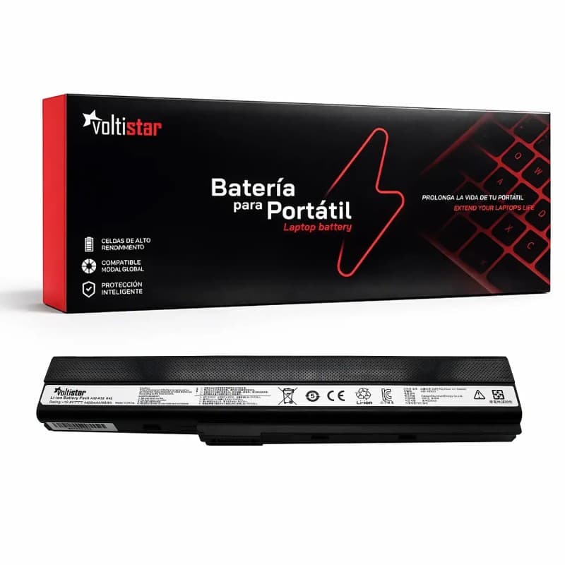 Bateria para Portátil Asus X52J 10.8V 4400mAh Voltistar — image 1