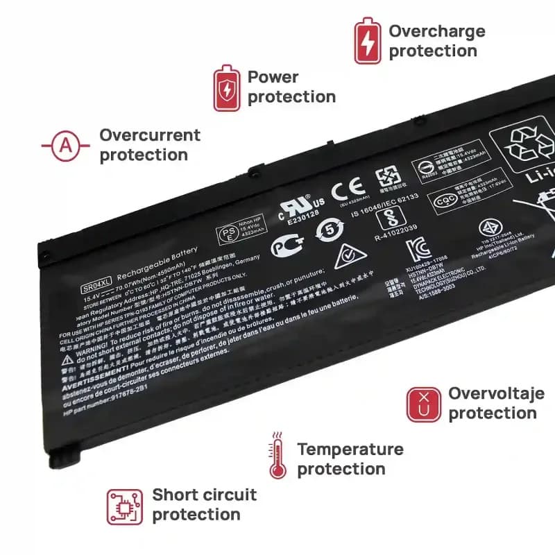 Batterie pour Ordinateur Portable HP 917678-1B1 Voltistar - Neuve et Scellée thumbnail 4