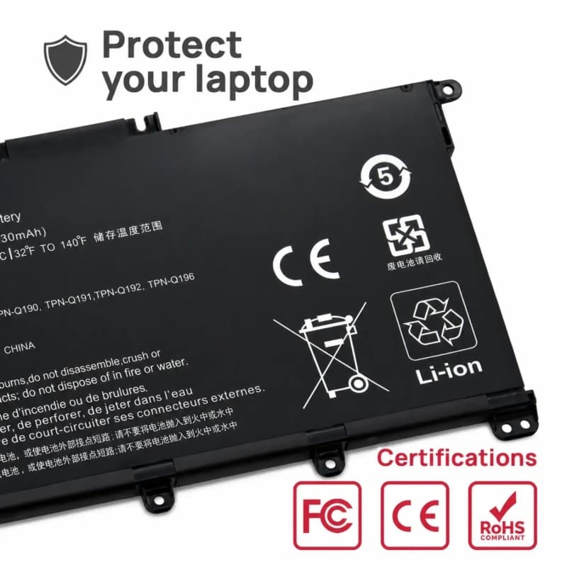 Batterie pour Ordinateur Portable HP HSTNN-LB7X HSTNN-UB7J Voltistar thumbnail 5