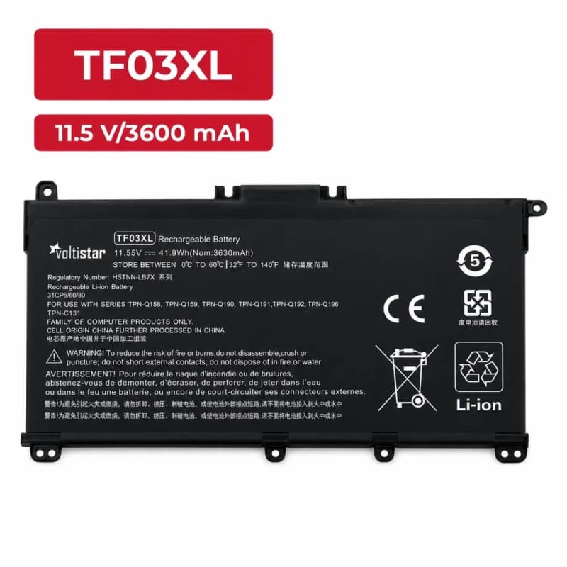 Batterie pour Ordinateur Portable HP HSTNN-LB7X HSTNN-UB7J Voltistar thumbnail 2