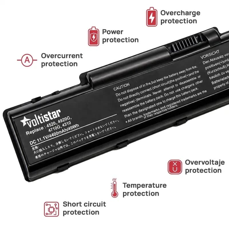 Voltistar Battery for Acer Aspire 5541 5541G 5732Z 5732ZG - 4400mAh Brand New thumbnail 4