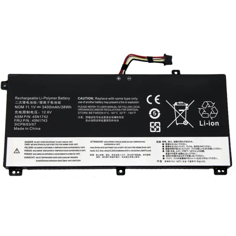 Batterie pour Lenovo ThinkPad T550 T560 W550 P50s - 45N1742 00NY639 — image 1