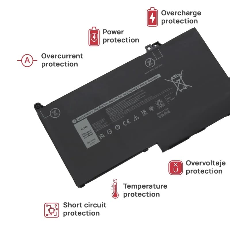 Voltistar Battery for Dell Latitude 5300 0G74G 42Wh thumbnail 5