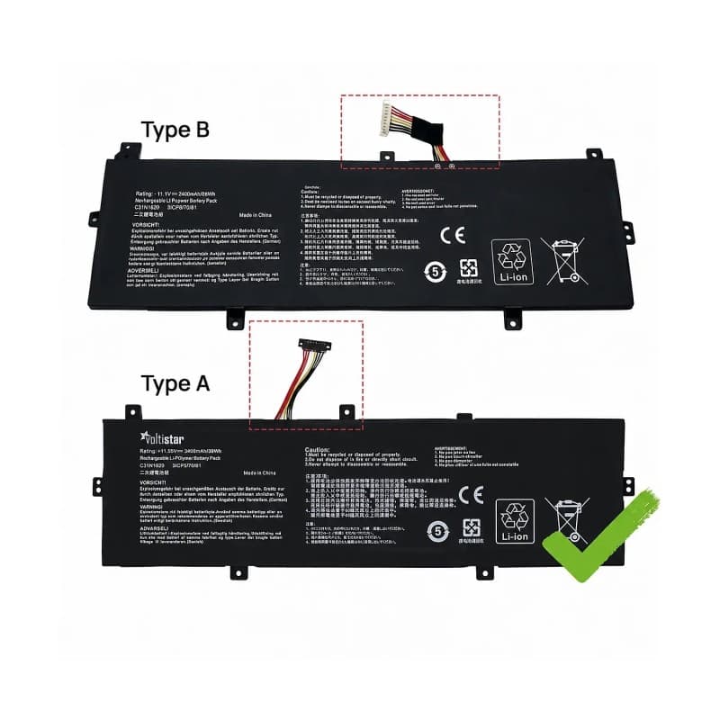 Batería para Portátil Asus ZenBook UX430 C31N1620 - Voltistar thumbnail 5