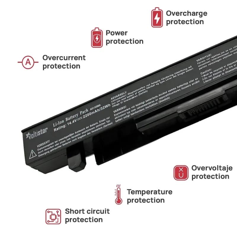 Voltistar Battery for Asus GL552VW Laptop - New Sealed thumbnail 4