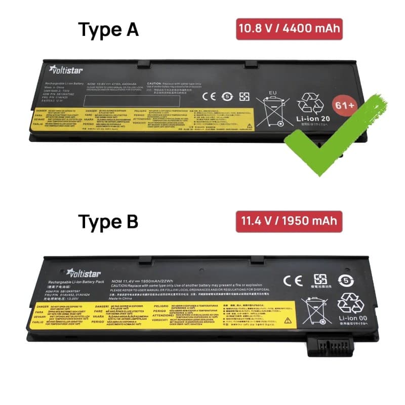 Batería Voltistar para Lenovo ThinkPad T470 T480 T570 T580 01AV425 01AV426 thumbnail 5