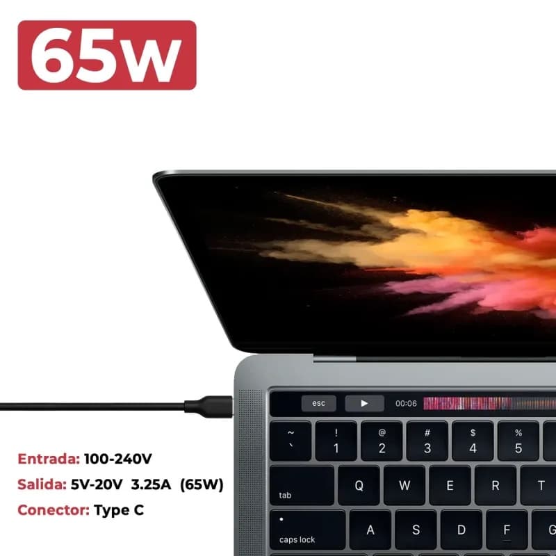 Cargador Original Lenovo ThinkPad T490S 65W USB-C Voltistar thumbnail 4