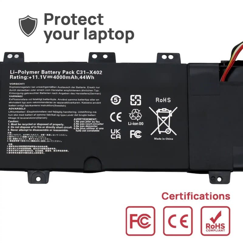 Voltistar Battery for Asus VivoBook S300 S400 | C21-X402 11.1V 44WH thumbnail 5