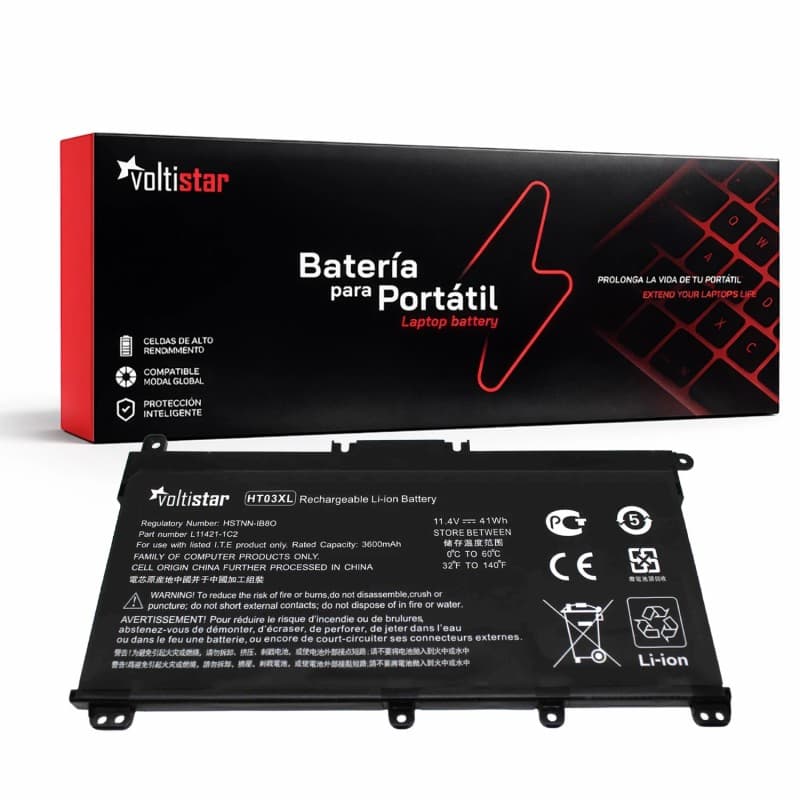 Voltistar Bateria HT03XL HP 11.4V 3.400mAh para Laptop — Novo