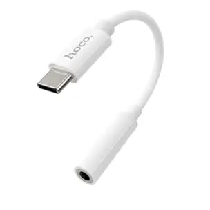 Adaptador USB C a Jack 3.5mm Hoco LS30 Blanco — image 1