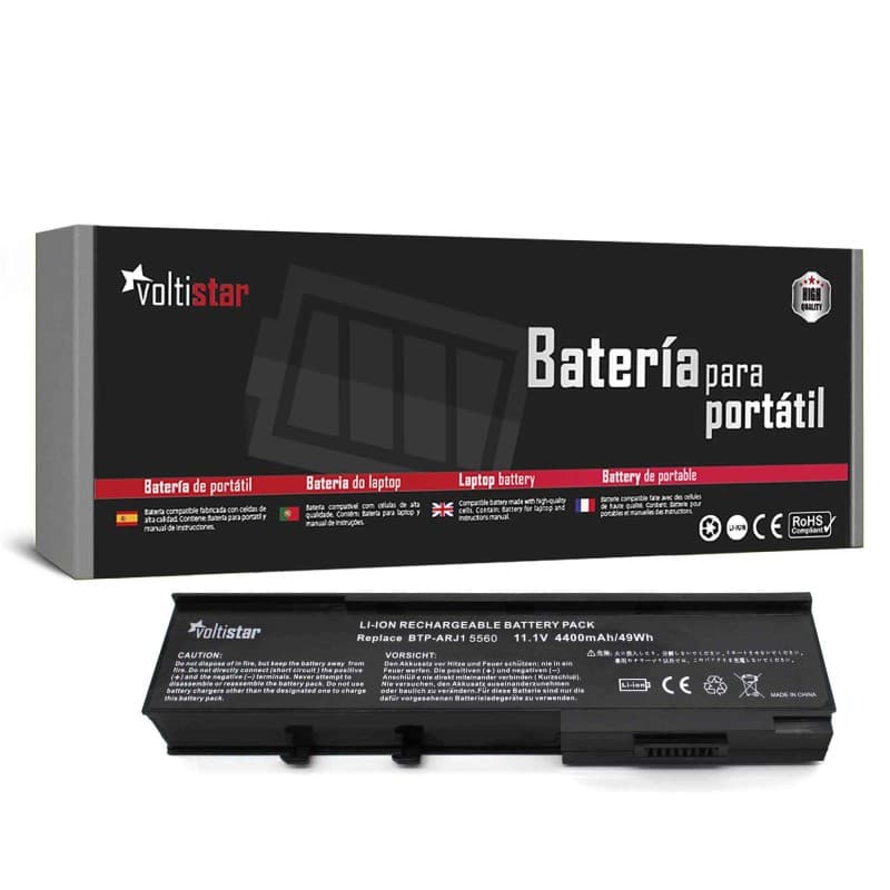 Voltistar Bateria Voltistar para Acer Aspire 2920, 2920Z, TravelMate 6231, 6252 - 14.8V 2200mAh — Novo