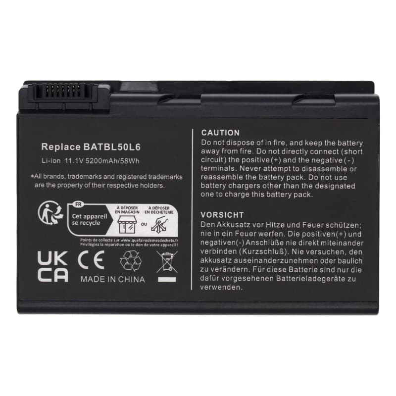 Voltistar Bateria Voltistar para Acer Batbl50L4 Batbl50L6 Batbl50L8 - Nova Selada — Novo — alternate view