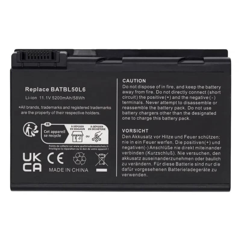 Voltistar Bateria Voltistar para Acer Batbl50L4 Batbl50L6 Batbl50L8 - Nova Selada — Novo