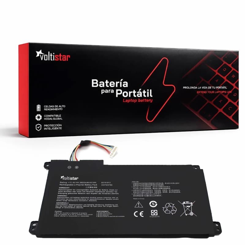 Voltistar Bateria Voltistar para Asus VivoBook 14 E410MA L410MA B31N1912 C31N1912 — Novo