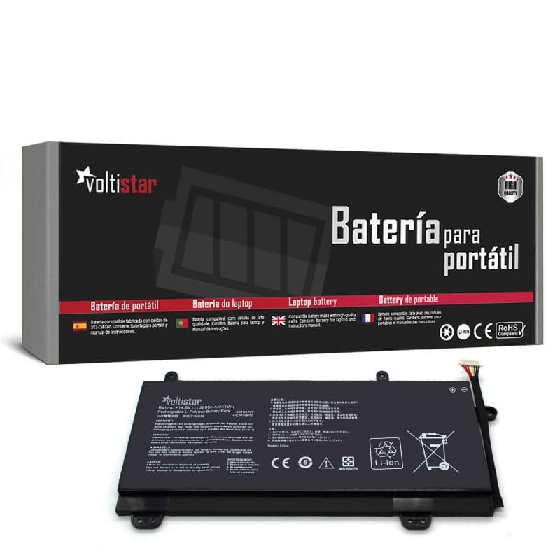 Voltistar Bateria Voltistar para Asus ROG Zephyrus M GM501 C41N1727 - 41Wh — Novo
