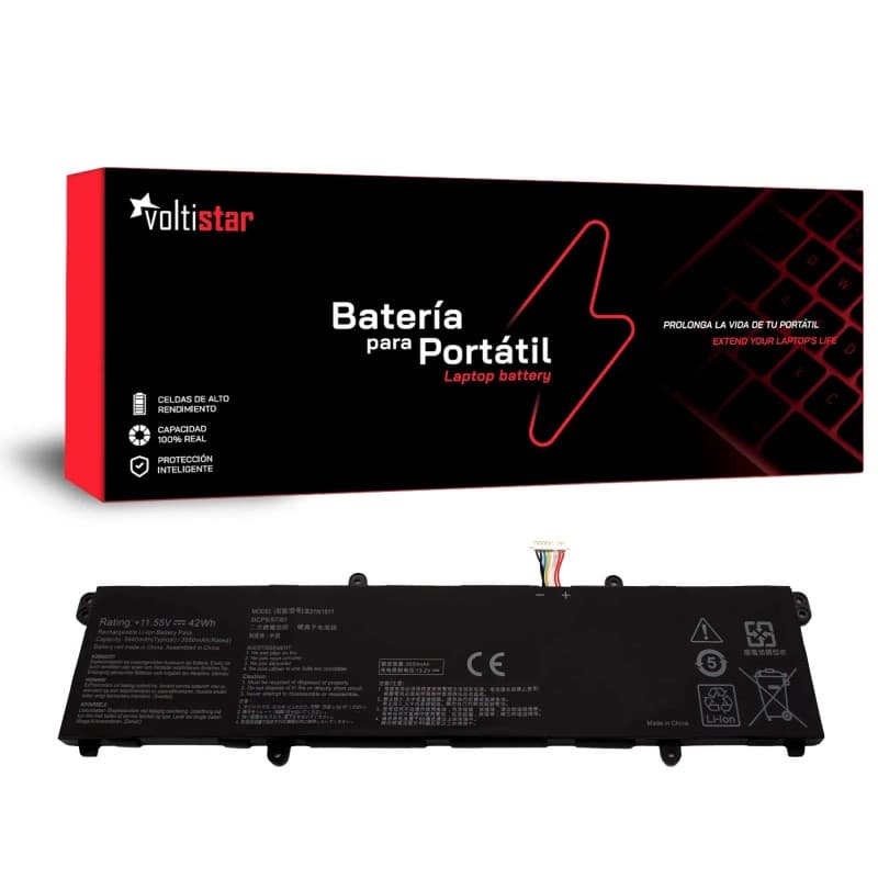 Asus Bateria para Asus VivoBook Flip TP470EA TP470EZ X421DA - C31N1911 B31N1911 41Wh — Novo