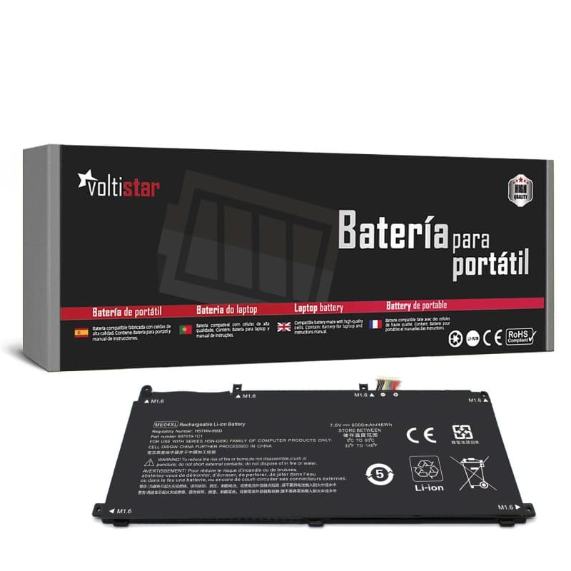Voltistar Bateria Voltistar HP Elite x2 1013 G3 ME04XL 6000mAh 7.6V — Novo