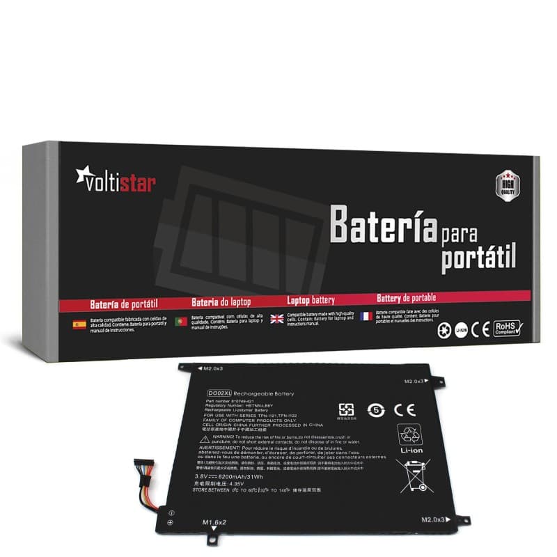 Voltistar Bateria para HP Pavilion X2 10 DO02XL 8200mAh - Voltistar — Novo