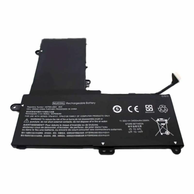 Voltistar Bateria para Portátil HP Pavilion x360 11-U000 11-U100 NU03XL TPN-C128 3400mAh — Novo