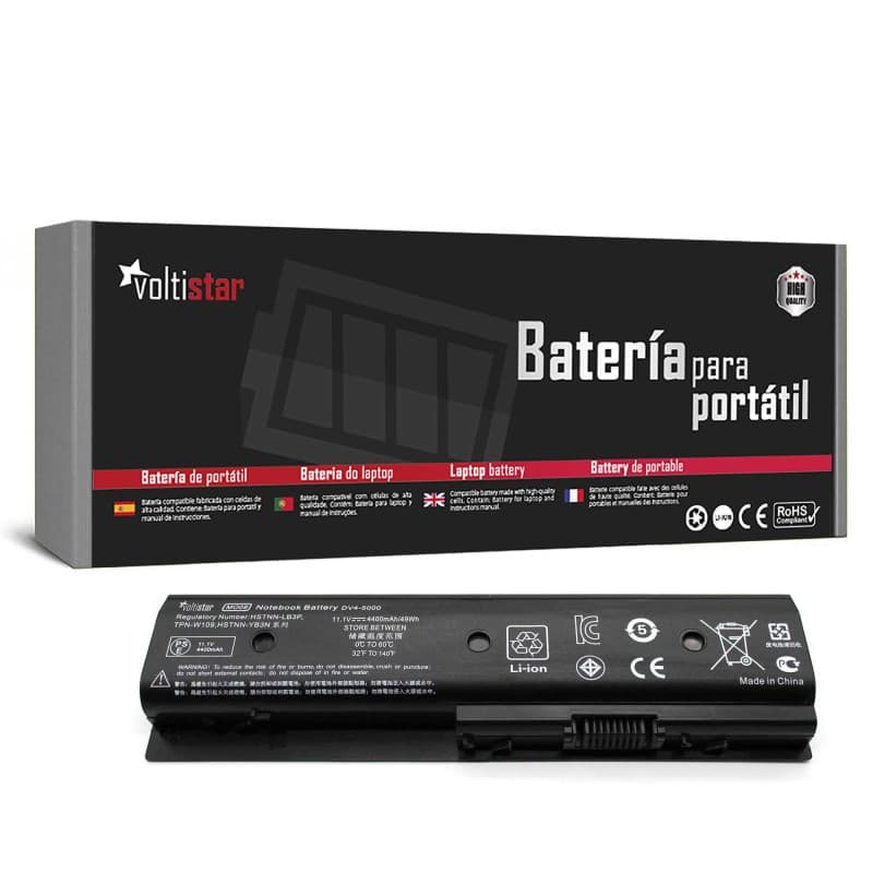 Voltistar Bateria Voltistar para Portátil HP NBP6A218E1 TPN-P102 11.1V 4400mAh — Novo