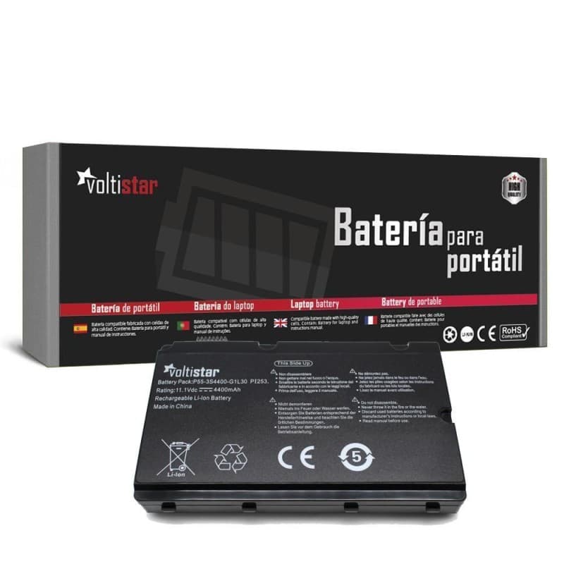Voltistar Batería Voltistar para Fujitsu Amilo PI 2450 PI 2530 PI 2540 PI 2550 - 4400mAh 11.1V — Nuevo