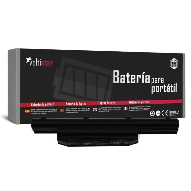 Voltistar Batería Voltistar para Fujitsu LifeBook FMVNBP215 FMVNBP216 - 4400mAh 10.8V — Nuevo