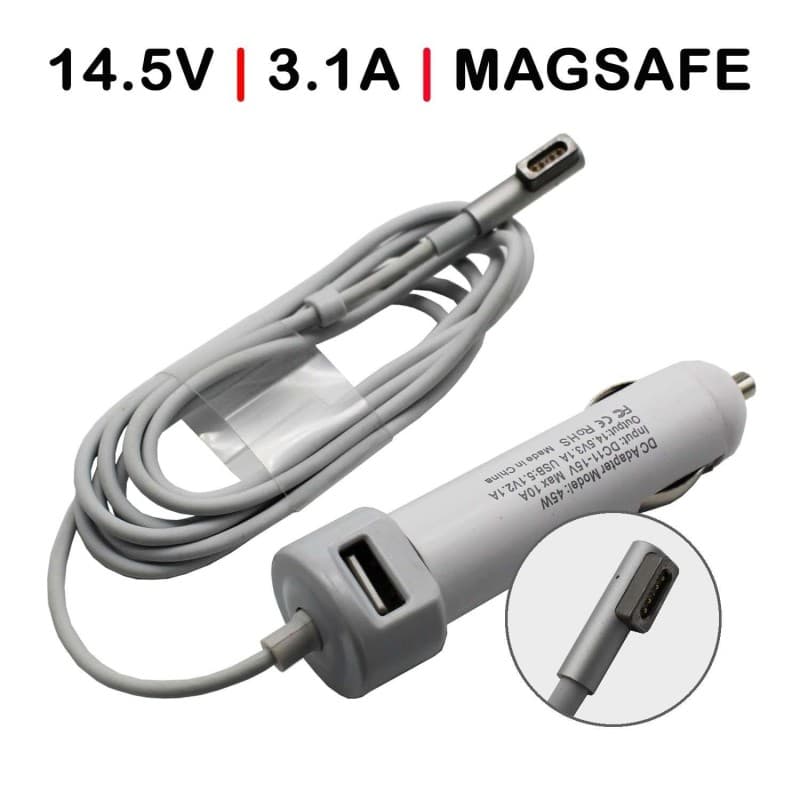 Apple Carregador de Carro 45W MagSafe para Apple MacBook Air A1244 A1369 A1370 — Novo