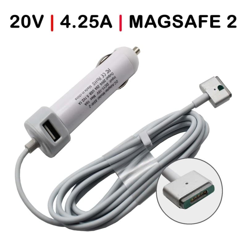 Apple Carregador de Carro para MacBook Apple A1424 Pro A1398 85W MagSafe 2 — Novo