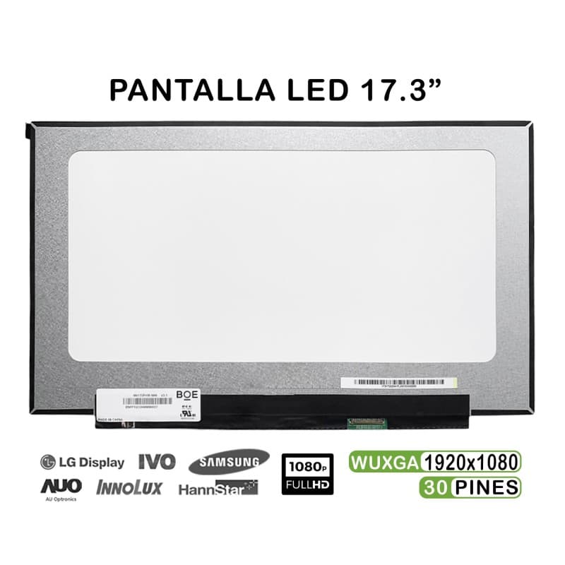 OEM Écran LED 17.3" NV173FHM-N49 FHD IPS 30 Broches pour Ordinateur Portable — Neuf