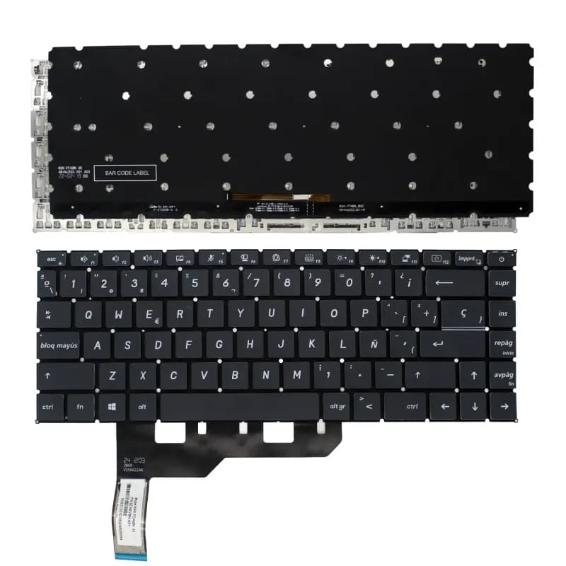 MSI Teclado para Portátil MSI Modern 15 A10M | A10RAS | A10RB Retroiluminado — Novo