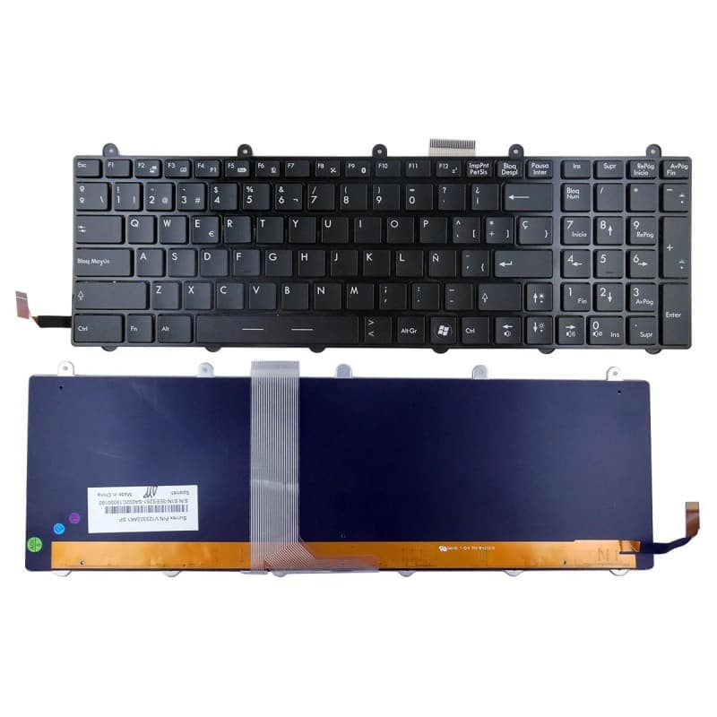 MSI Teclado para Portátil MSI Steelseries GT60 GT70 GX60 GX70 Retroiluminado — Novo